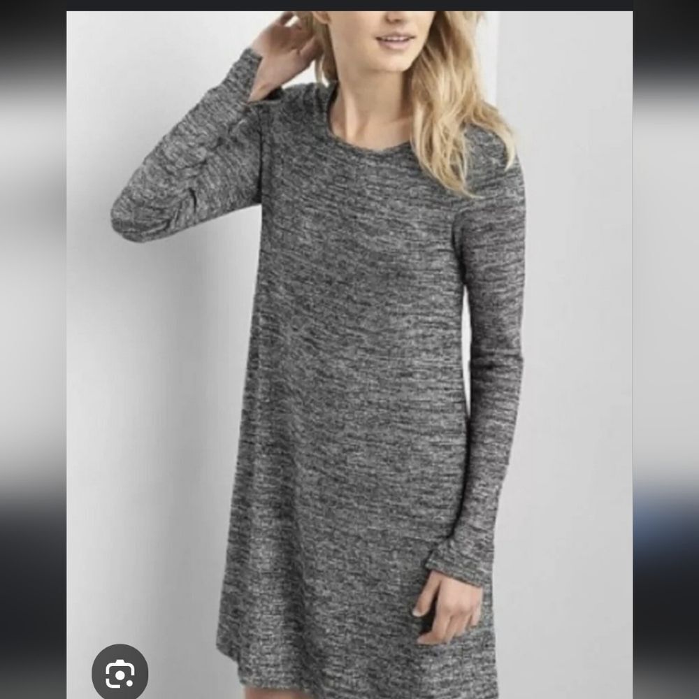 Banana Republic gray heathered 3/4 dress M
